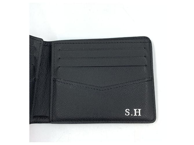 Portafoglio Slender Louis Vuitton Marrone Nero - vista 4