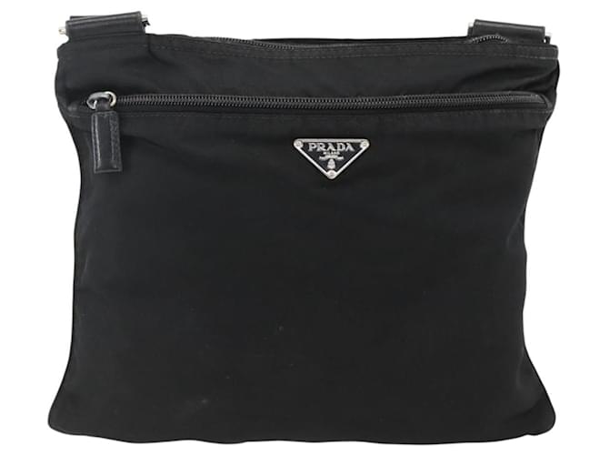 Borsa a Spalla PRADA Nylon Nero Argento Autentica 173914 - vista 13