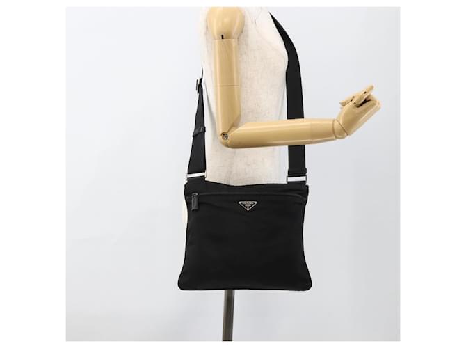 Borsa a Spalla PRADA Nylon Nero Argento Autentica 173914 - vista 23
