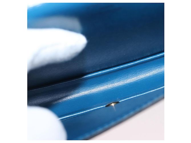 LOUIS VUITTON Pochette Tilsitt in Epi Blu M52605 LV Auth BA10893 - vista 11