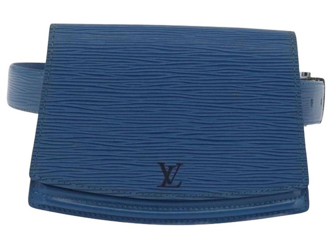 LOUIS VUITTON Pochette Tilsitt in Epi Blu M52605 LV Auth BA10893 - vista 13