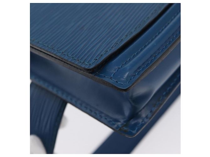 LOUIS VUITTON Pochette Tilsitt in Epi Blu M52605 LV Auth BA10893 - vista 16