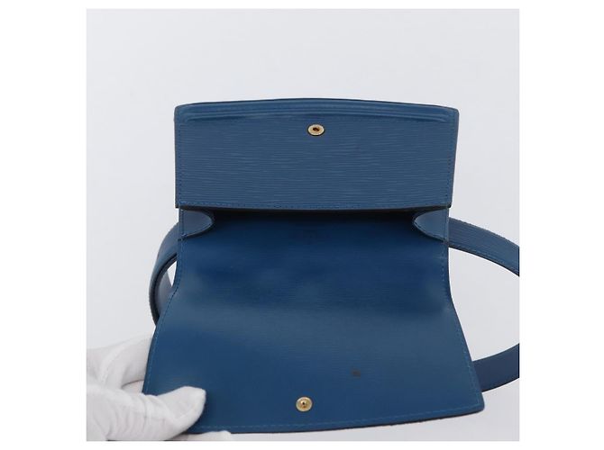 LOUIS VUITTON Pochette Tilsitt in Epi Blu M52605 LV Auth BA10893 - vista 18
