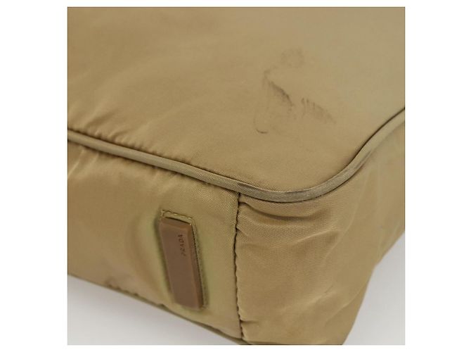 Borsa Tote PRADA Nylon Beige Argento Auth 173852 - vista 15