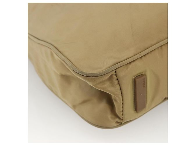 Borsa Tote PRADA Nylon Beige Argento Auth 173852 - vista 16