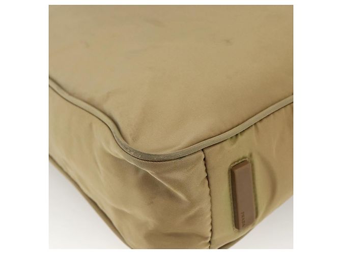 Borsa Tote PRADA Nylon Beige Argento Auth 173852 - vista 18