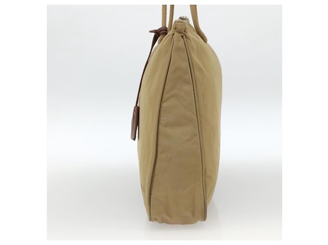 Borsa Tote PRADA Nylon Beige Argento Auth 173852 - vista 4