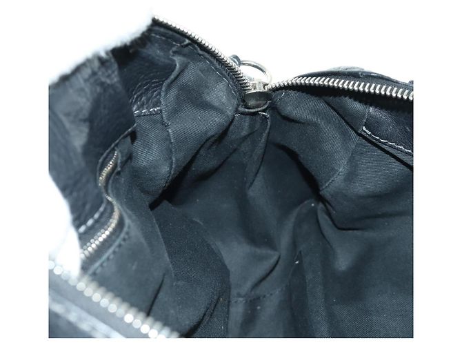 Chloé Sac à main Chloe Paddington en cuir noir or argent Auth am10896V - vue 22