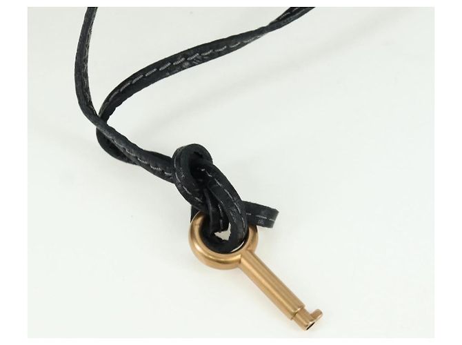 Chloé Sac à main Chloe Paddington en cuir noir or argent Auth am10896V - vue 9