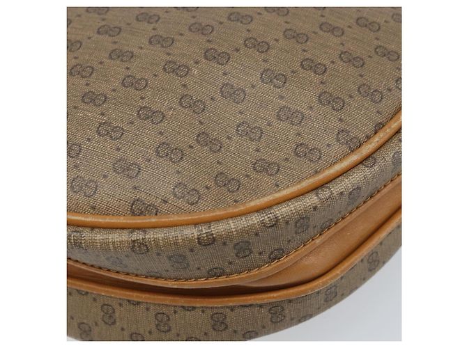 Gucci Borsa a Spalla Micro GG Supreme PVC Beige Oro 007 115 5575 Auth 173919 D'oro - vista 16