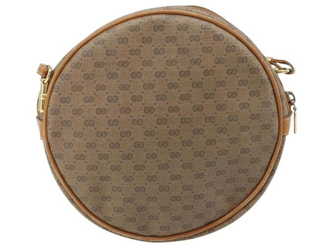 Gucci Borsa a Spalla Micro GG Supreme PVC Beige Oro 007 115 5575 Auth 173919 D'oro - vista 2