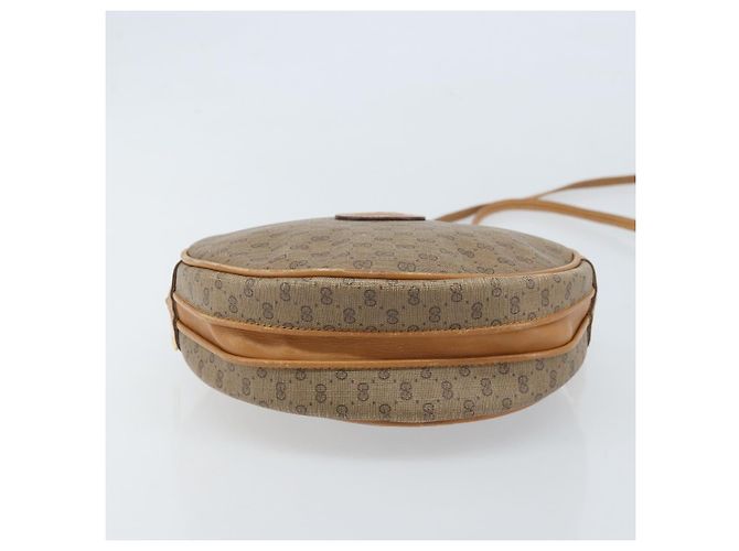 Gucci Borsa a Spalla Micro GG Supreme PVC Beige Oro 007 115 5575 Auth 173919 D'oro - vista 5