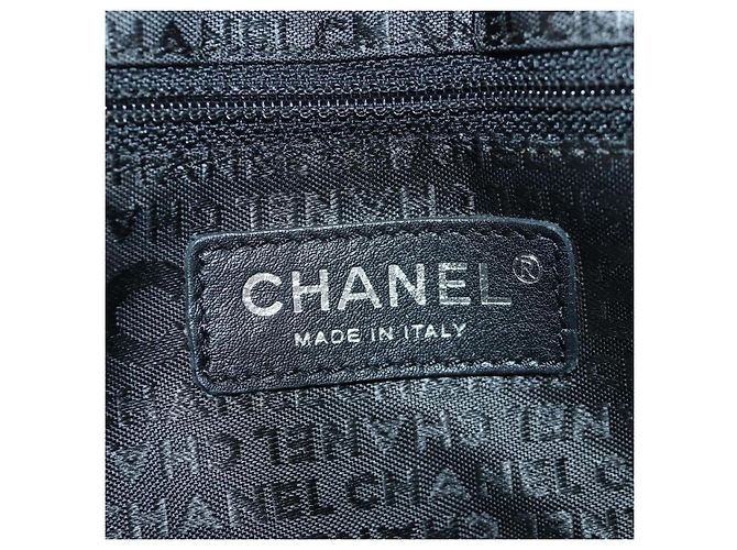 Borsa a Spalla CHANEL in tweed Bianco Nero CC Auth bs33641V - vista 22