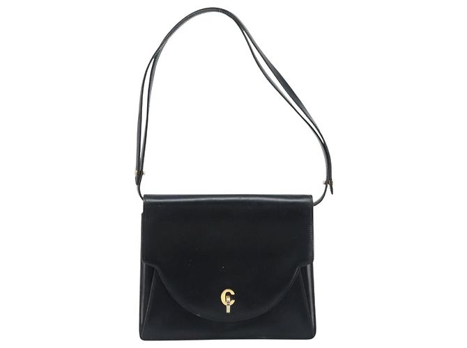 Borsa a Spalla Christian Dior in Pelle Nera e Oro Auth fm5126 Nero D'oro - vista 13