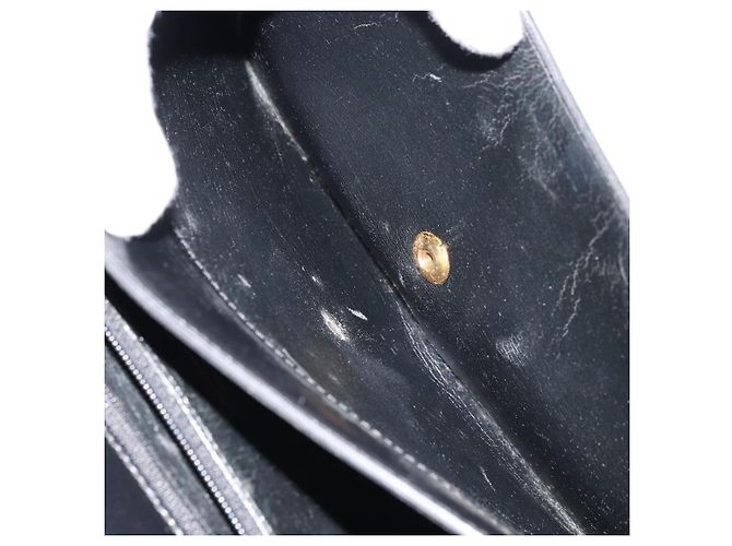 Borsa a Spalla Christian Dior in Pelle Nera e Oro Auth fm5126 Nero D'oro - vista 24