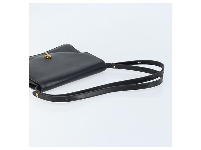 Borsa a Spalla Christian Dior in Pelle Nera e Oro Auth fm5126 Nero D'oro - vista 7