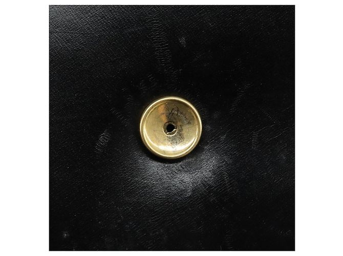 Borsa a Spalla Christian Dior in Pelle Nera e Oro Auth fm5126 Nero D'oro - vista 9
