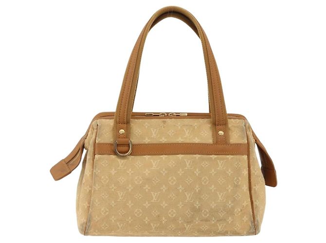 LOUIS VUITTON Monogram Mini Josephine PM Borsa a Mano Beige M92416 LV Auth BA11224 - vista 13