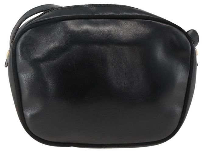 Borsa a Spalla Vala in Pelle Nera e Oro Salvatore Ferragamo Auth BA11345 Nero D'oro - vista 2
