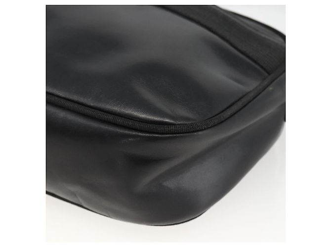 Borsa a Spalla Vala in Pelle Nera e Oro Salvatore Ferragamo Auth BA11345 Nero D'oro - vista 9