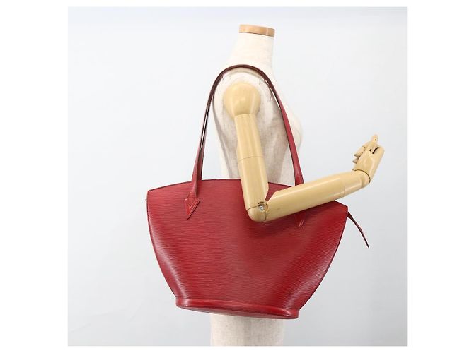 LOUIS VUITTON Borsa a Spalla Epi Saint Jacques Rossa M52277 LV Auth ep13587 Rosso - vista 22