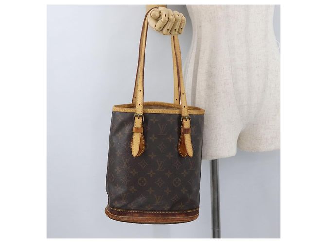 LOUIS VUITTON Borsa a Spalla Monogram Bucket PM M42238 LV Auth 173765 Monogramma - vista 24