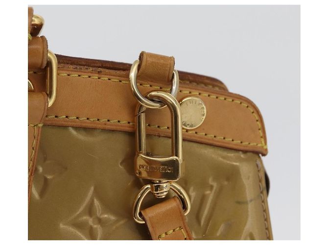 LOUIS VUITTON Borsa a Mano Vernis Blair MM 2way Beige Poodle M91755 LV Auth 171519 - vista 10