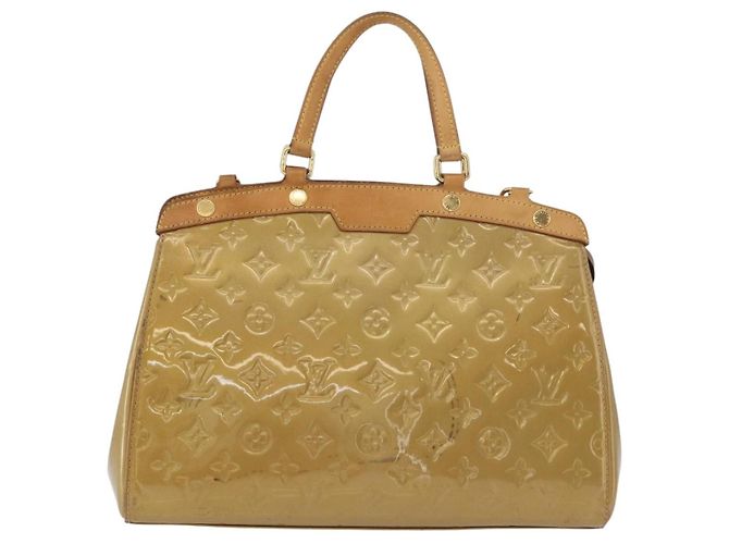 LOUIS VUITTON Borsa a Mano Vernis Blair MM 2way Beige Poodle M91755 LV Auth 171519 - vista 13