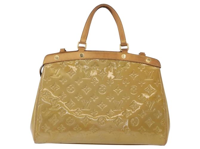 LOUIS VUITTON Borsa a Mano Vernis Blair MM 2way Beige Poodle M91755 LV Auth 171519 - vista 2