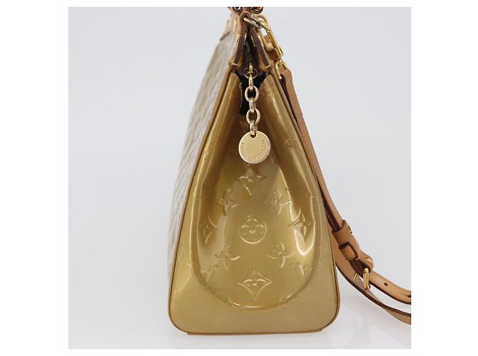 LOUIS VUITTON Borsa a Mano Vernis Blair MM 2way Beige Poodle M91755 LV Auth 171519 - vista 4