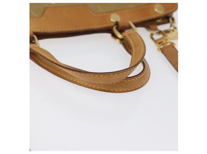 LOUIS VUITTON Borsa a Mano Vernis Blair MM 2way Beige Poodle M91755 LV Auth 171519 - vista 7