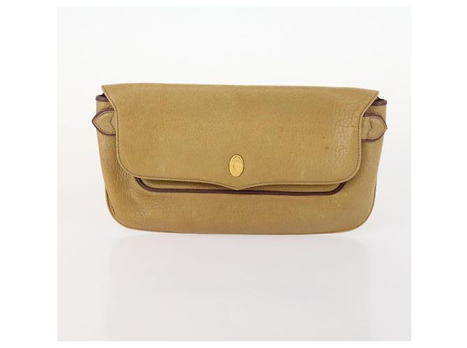 CARTIER Borsa Clutch Must Line in Pelle 2 Pezzi Bordeaux Oro Auth BA10341 D'oro Bordò - vista 9