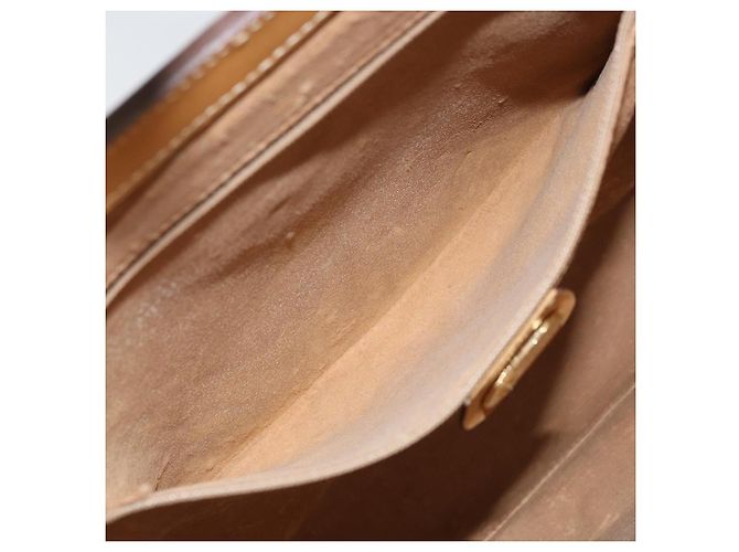 Gucci Borsa a mano Micro GG Supreme in PVC pelle beige oro Auth 173918 D'oro - vista 11