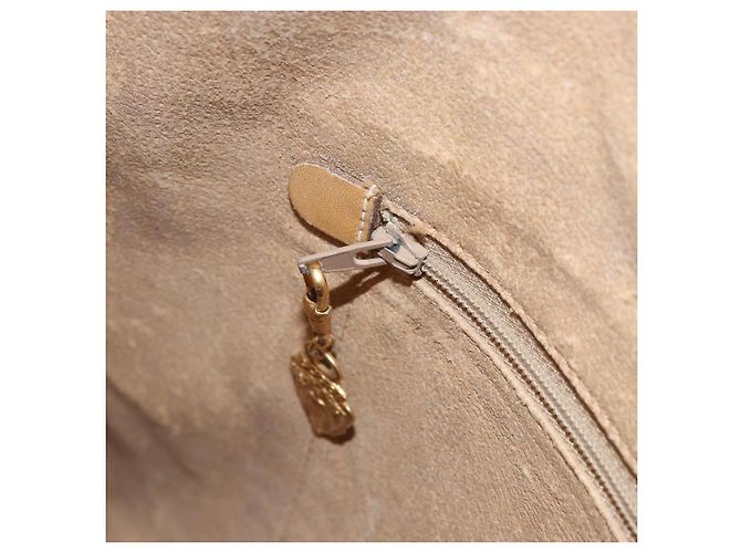 Gucci Borsa a mano Micro GG Supreme in PVC pelle beige oro Auth 173918 D'oro - vista 21