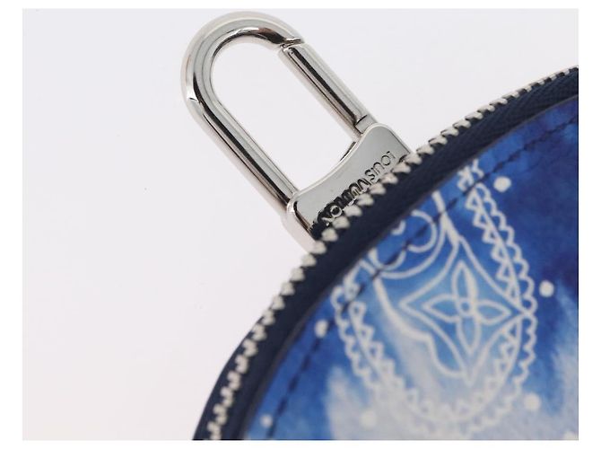 LOUIS VUITTON Bandana Monogram Pouch HIGH 5 Bianco Blu M81410 LV Auth ARZ477SAM - vista 6