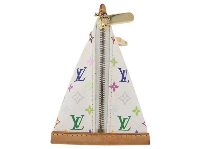 LOUIS VUITTON Monogram Multicolor Berlango Coin Purse White M58028 Auth BSZ417V - view 13