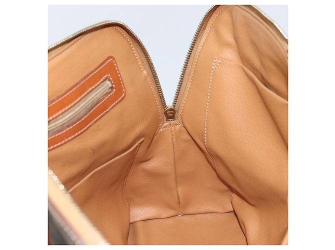 Céline Borsa a mano in tela Macadam CELINE in pelle PVC 2 in 1 marrone oro Auth 171116 D'oro - vista 20