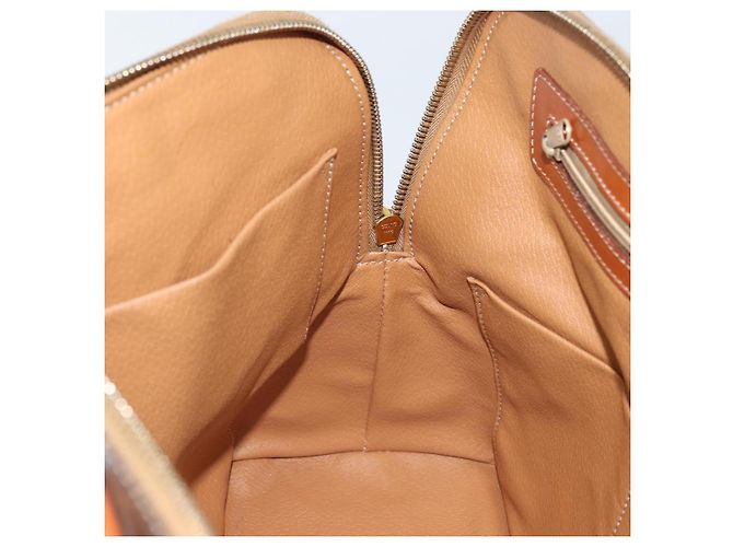 Céline Borsa a mano in tela Macadam CELINE in pelle PVC 2 in 1 marrone oro Auth 171116 D'oro - vista 21