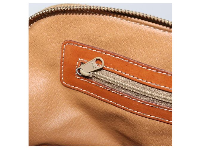 Céline Borsa a mano in tela Macadam CELINE in pelle PVC 2 in 1 marrone oro Auth 171116 D'oro - vista 22