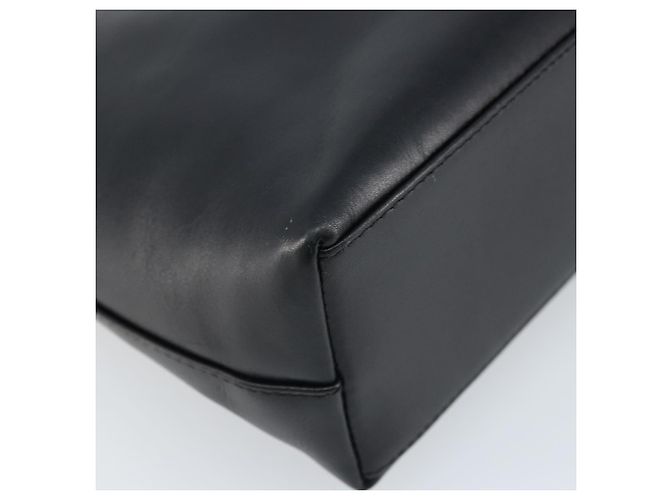 Bolsa de Ombro GUCCI em Couro Preto Dourado 001 1998 1785 Auth 173859 - vista 16