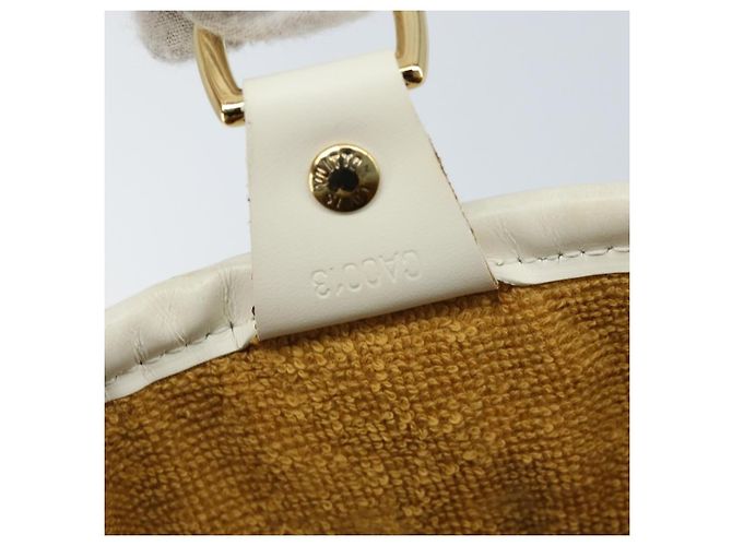 LOUIS VUITTON Borsa Tote Epi Plage Lagoon Bay Bianca Trasparente M92151 LV Auth LNZ349 Bianco - vista 12