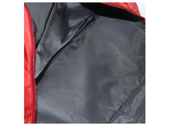 Borsa Boston PRADA in nylon rosso argento autentica mr1998 - vista 11