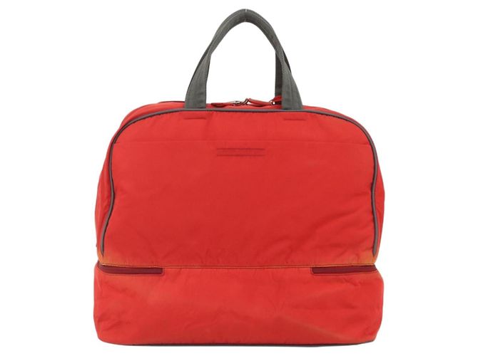 Borsa Boston PRADA in nylon rosso argento autentica mr1998 - vista 2