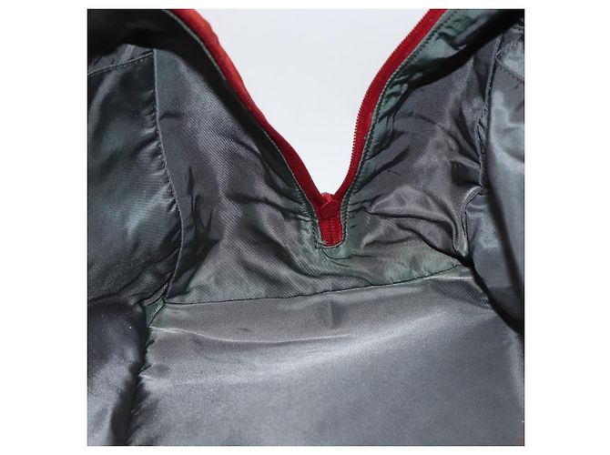 Borsa Boston PRADA in nylon rosso argento autentica mr1998 - vista 23