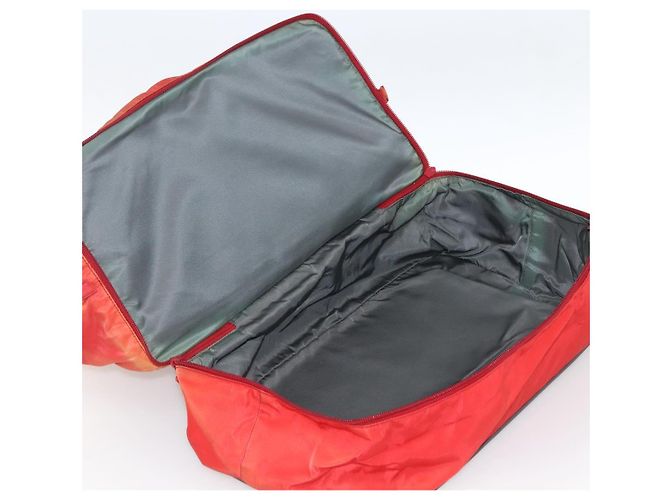 Borsa Boston PRADA in nylon rosso argento autentica mr1998 - vista 26