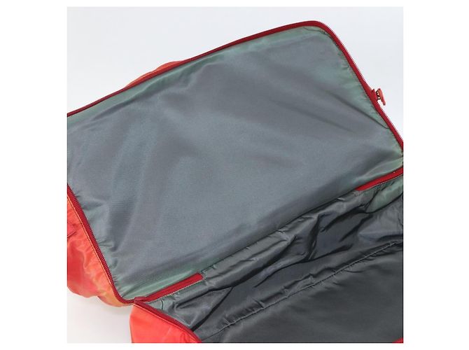 Borsa Boston PRADA in nylon rosso argento autentica mr1998 - vista 27