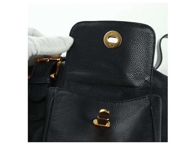 Autre Marque Zaino in pelle nera e oro Auth LNZ354V di TIFFANY&Co. Nero D'oro - vista 21