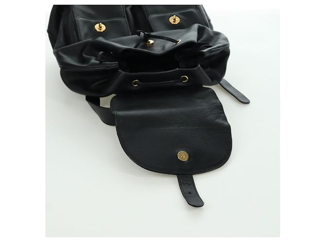 Autre Marque Zaino in pelle nera e oro Auth LNZ354V di TIFFANY&Co. Nero D'oro - vista 24
