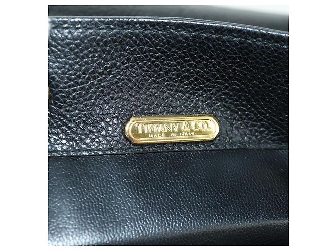 Autre Marque Zaino in pelle nera e oro Auth LNZ354V di TIFFANY&Co. Nero D'oro - vista 25