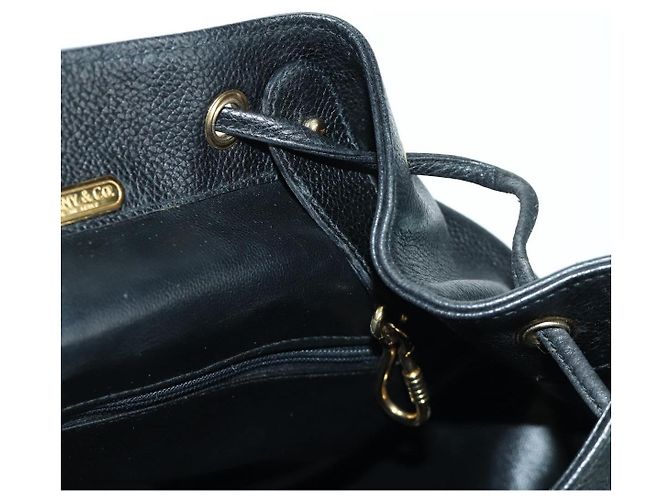 Autre Marque Zaino in pelle nera e oro Auth LNZ354V di TIFFANY&Co. Nero D'oro - vista 28